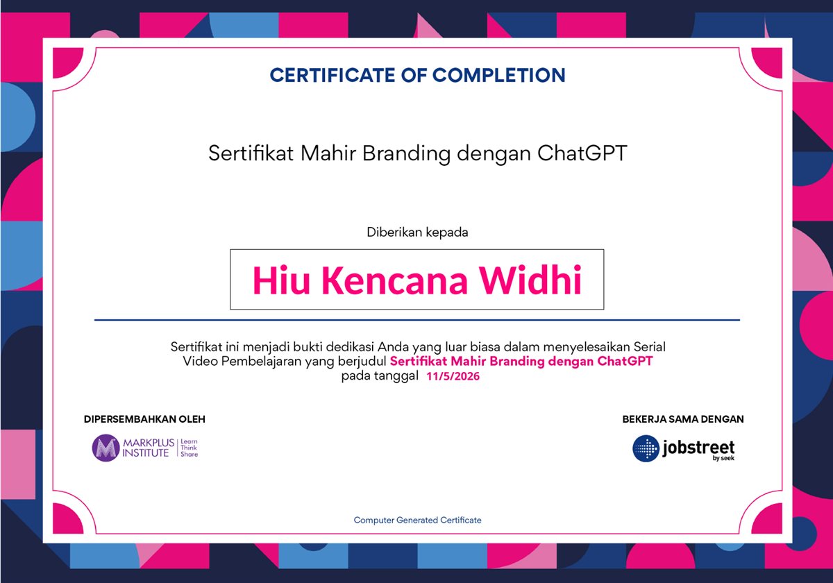 Mahir Branding dengan ChatGPT