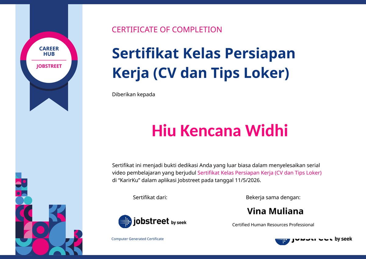 Kelas Persiapan Kerja