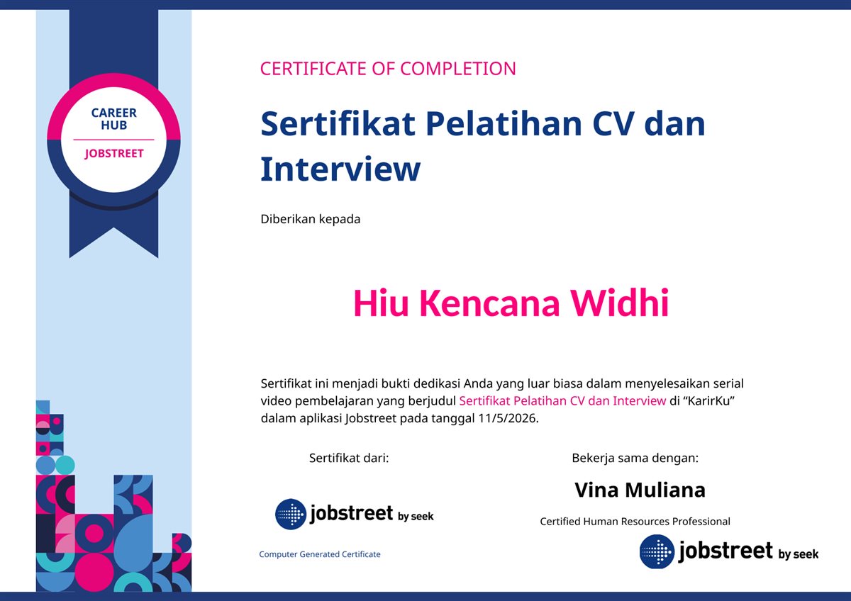 Pelatihan CV and Interview
