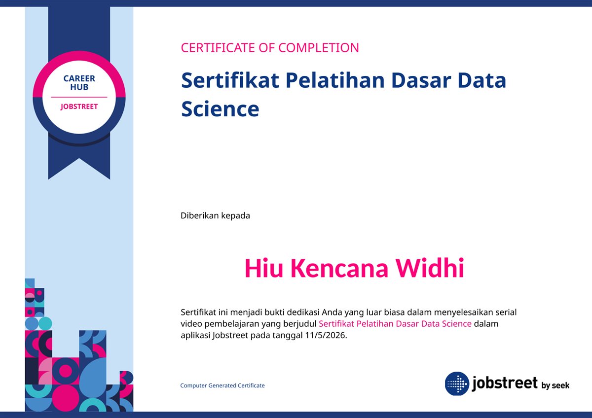 Dasar Data Science