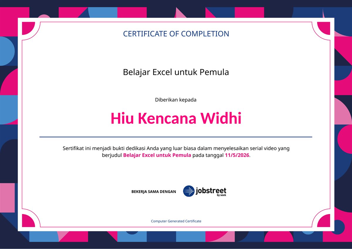 Excel untuk Pemula