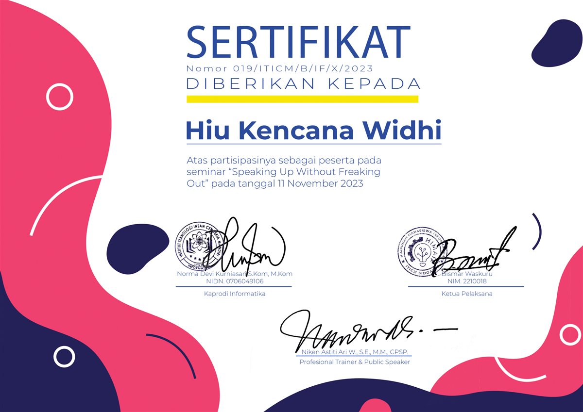 Seminar Public Speaking