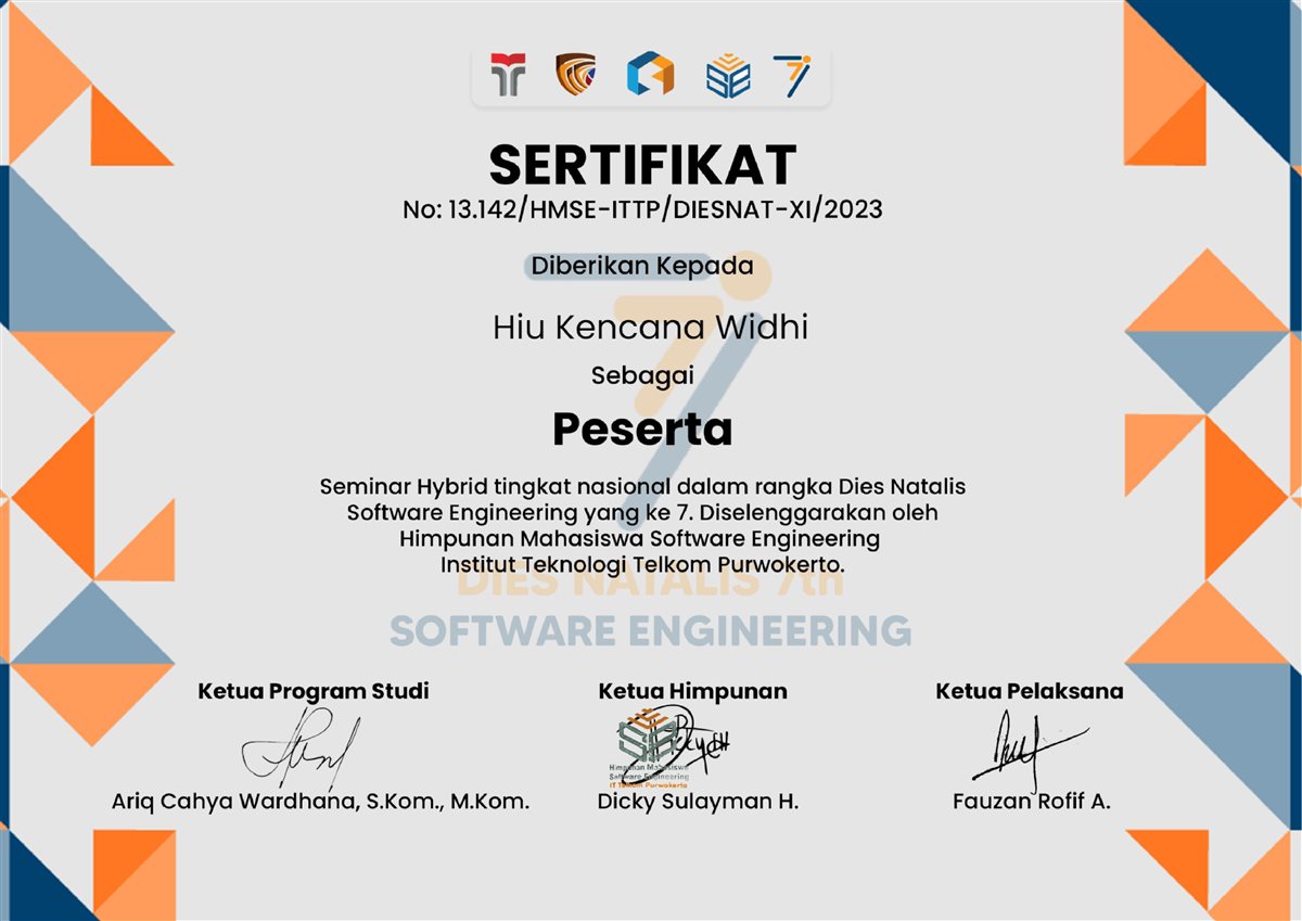 Seminar Software Engineer